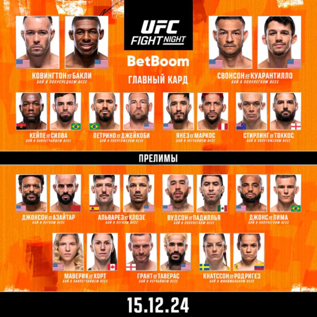 Последний турнир UFC