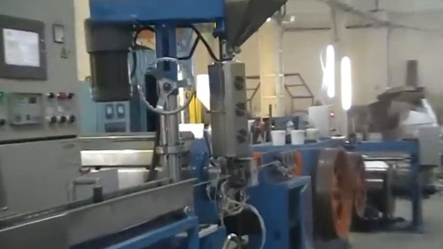 Линия опрессовки (экструзии) ПВХ изоляции для проводов, кабельный завод