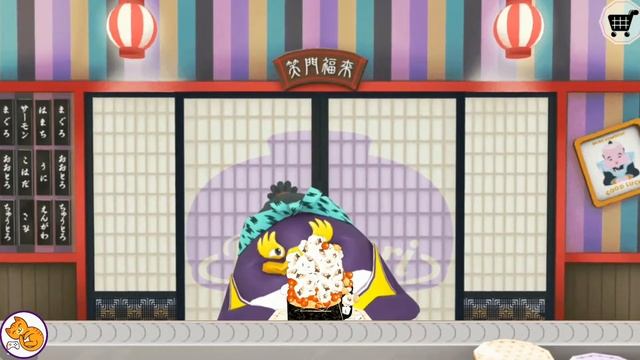 Permainan berjualan makanan - makanan Jepang mentah - toca kitchen sushi permainan