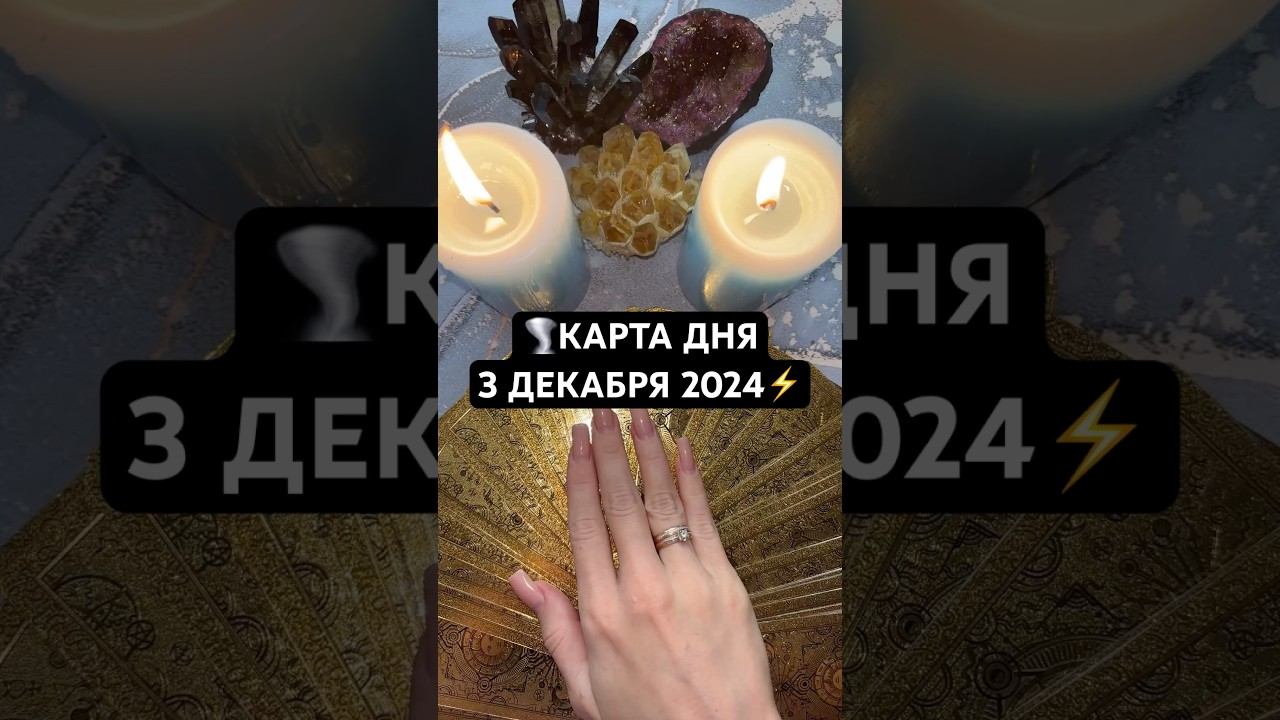 ️КАРТА ДНЯ 3 ДЕКАБРЯ 2024⚡️#картадня #тарогадание