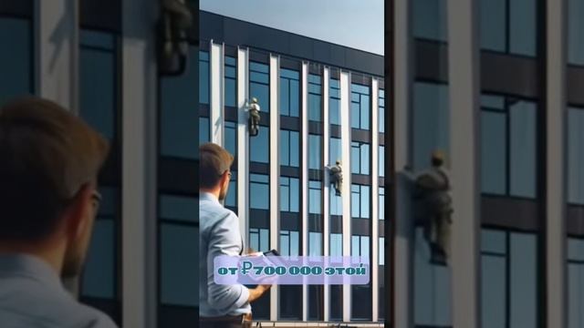 Мойка фасадов зданий в Москве и обл. #клининг #клинингм.f243