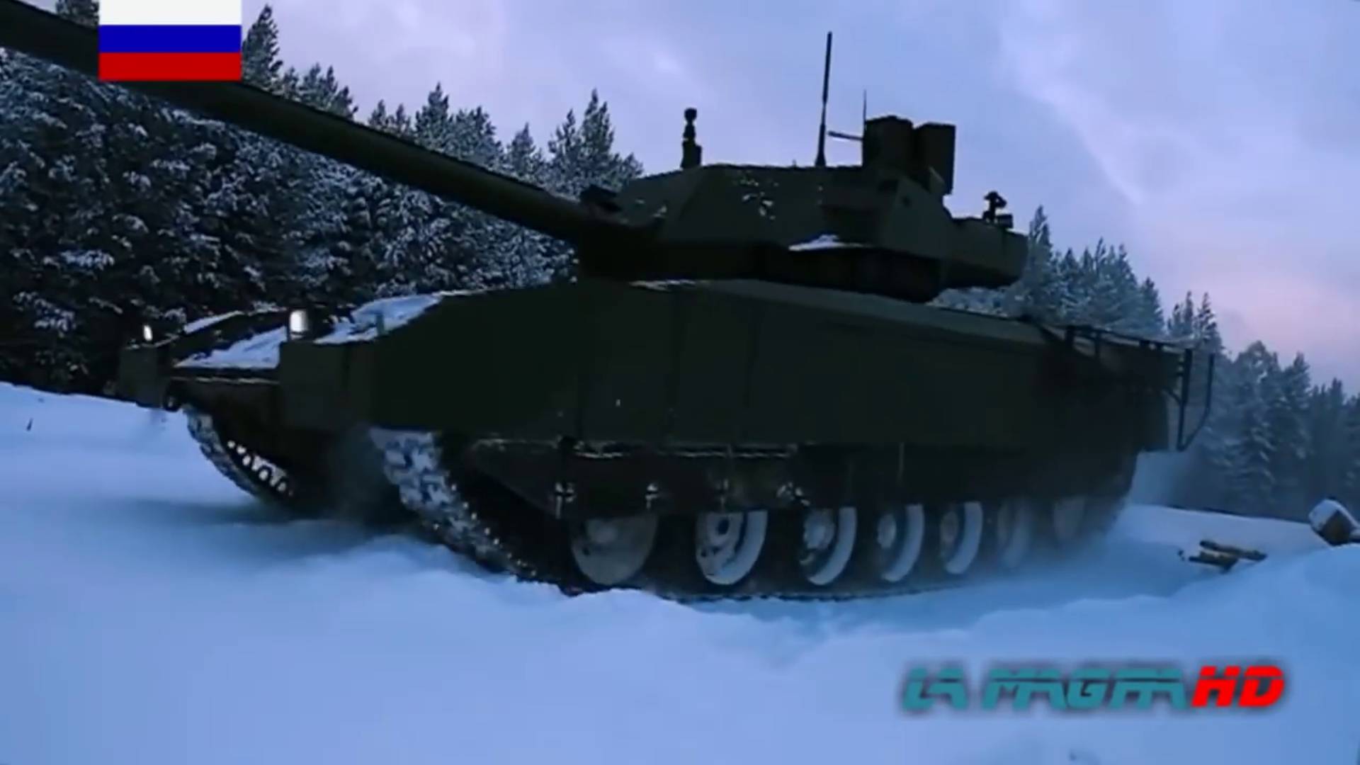 Зимний тест-драйв танка Т-14 "Армата"