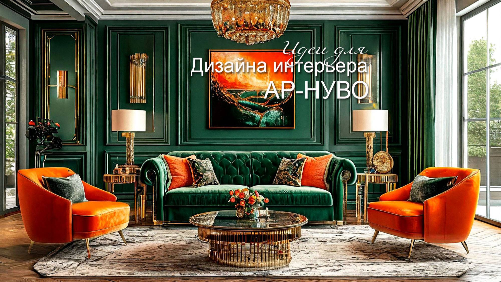 Гостиная в стиле Ар-нуво