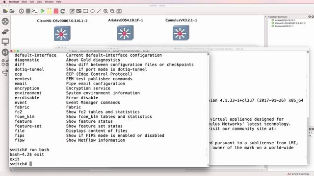 001. NOS Linux Shells – Cisco, Arista, Cumulus Linux