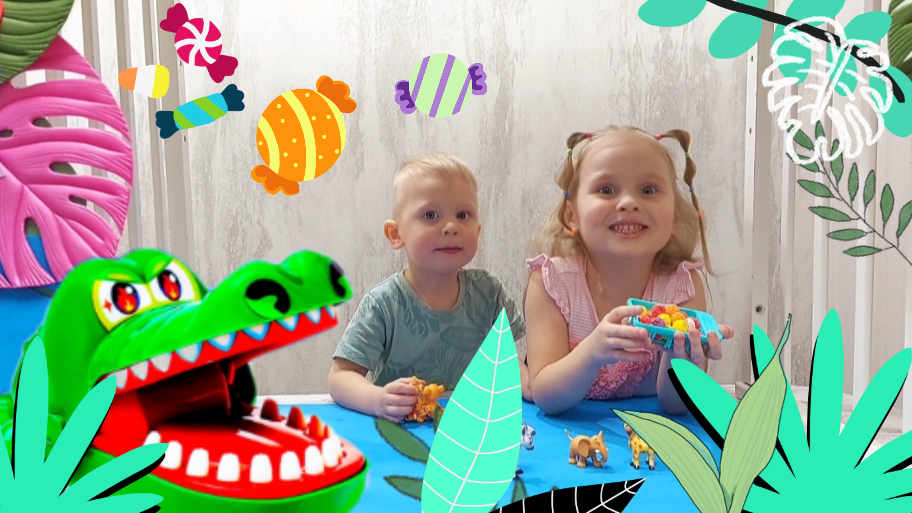 🐊КРОКОДИЛ УКРАЛ ВСЕ КОНФЕТЫ🍬🍭 ИГРА КРОКОДИЛ🐊