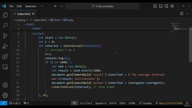 504. Short Polling - an alternative to WebSockets