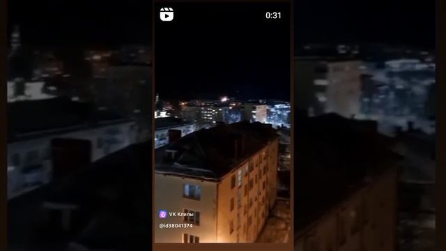 Вид из окна в Новый год