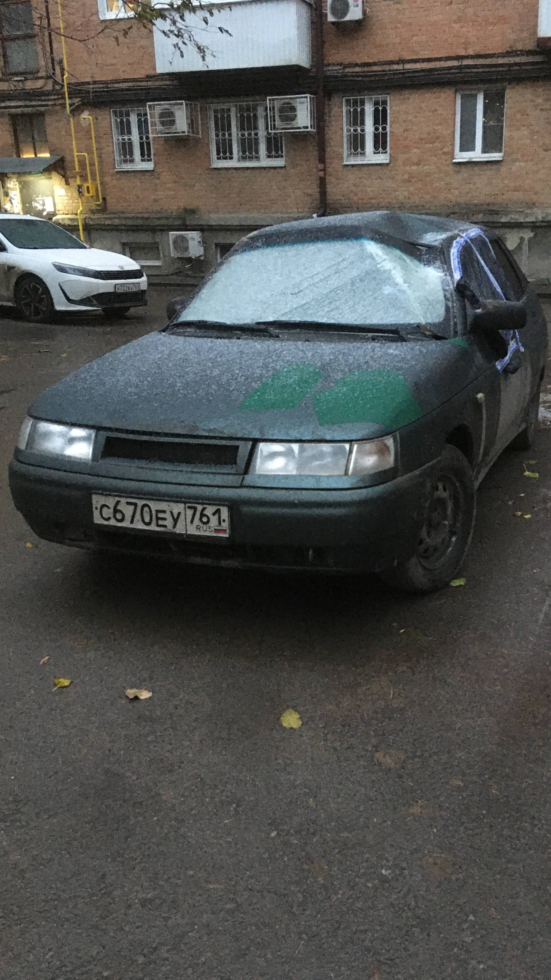 ВАЗ 21124 2006 года выпуска после ДТП в гололёд 5 декабря 2024г