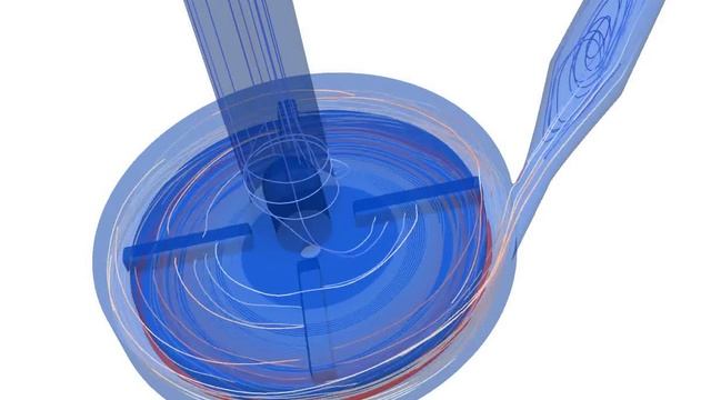 Simulation of flow in a pump in OpenFOAM