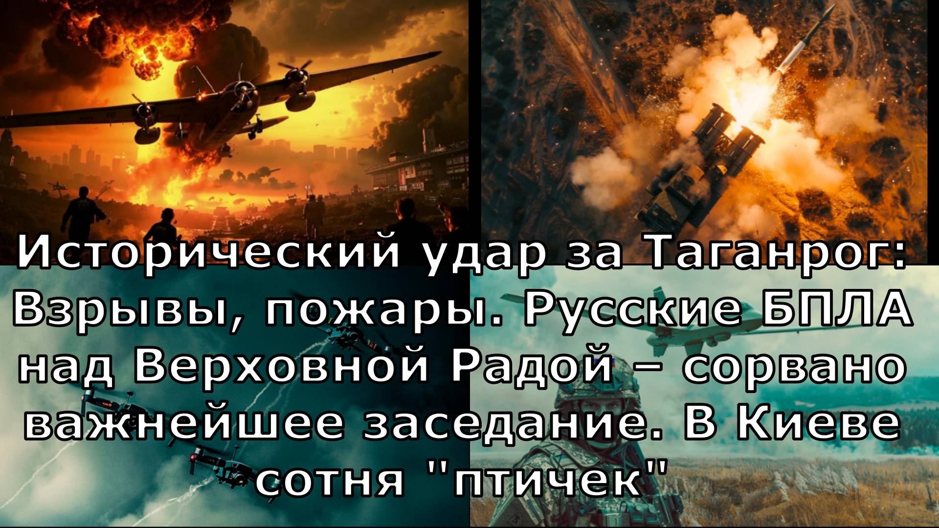 Исторический удар за Таганрог: Взрывы, пожары. Русские БПЛА над Верховной Радой – сорвано важнейшее