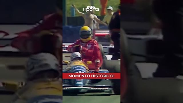 F1 Silverstone, Mansell подвозит Ayrton Senna в боксы.