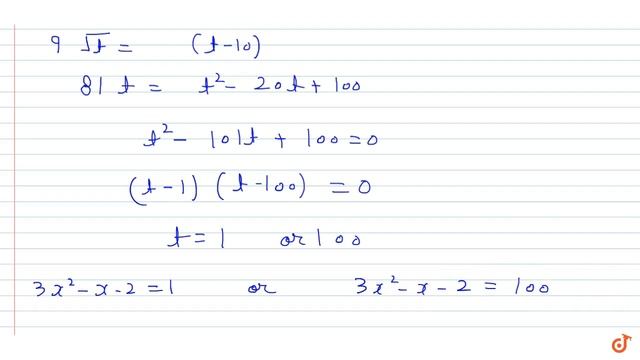 `12 + 9 sqrt((x-1)(3x+2))= 3x^2 -x`