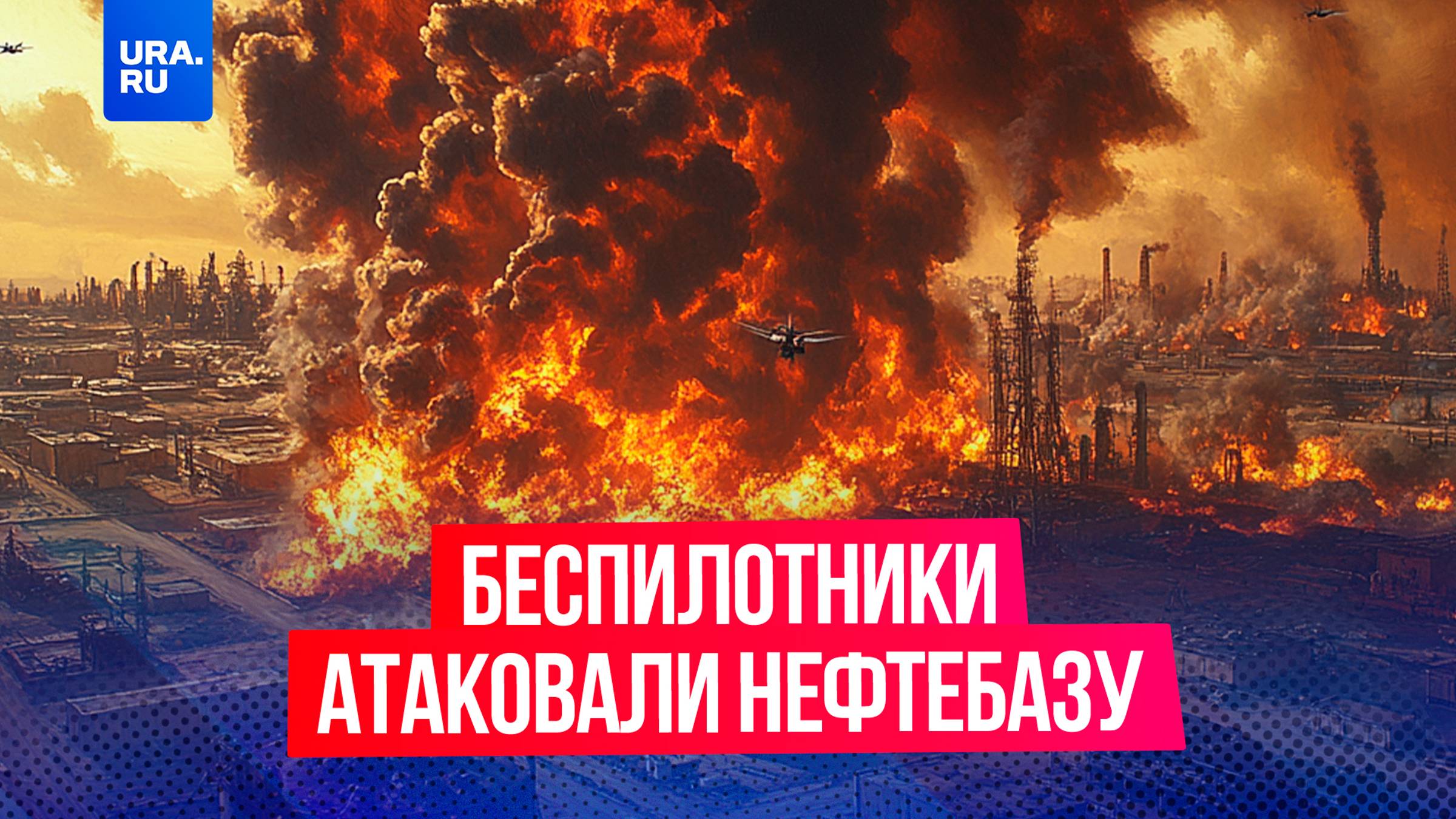 Украинские беспилотники атаковали нефтебазу в городе Орел