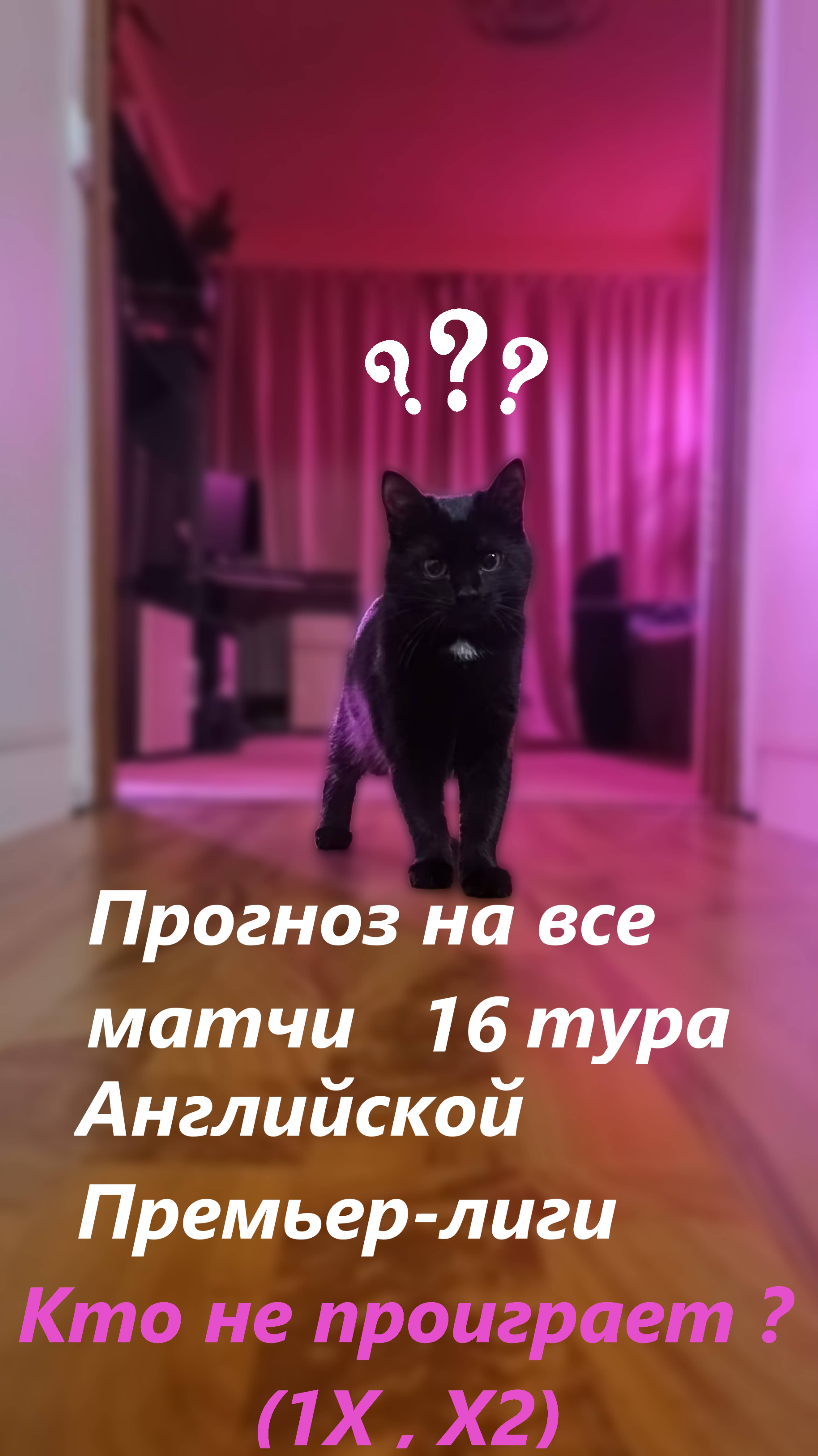 Прогноз на всё матчи 16 тура Английской Премьер лиги