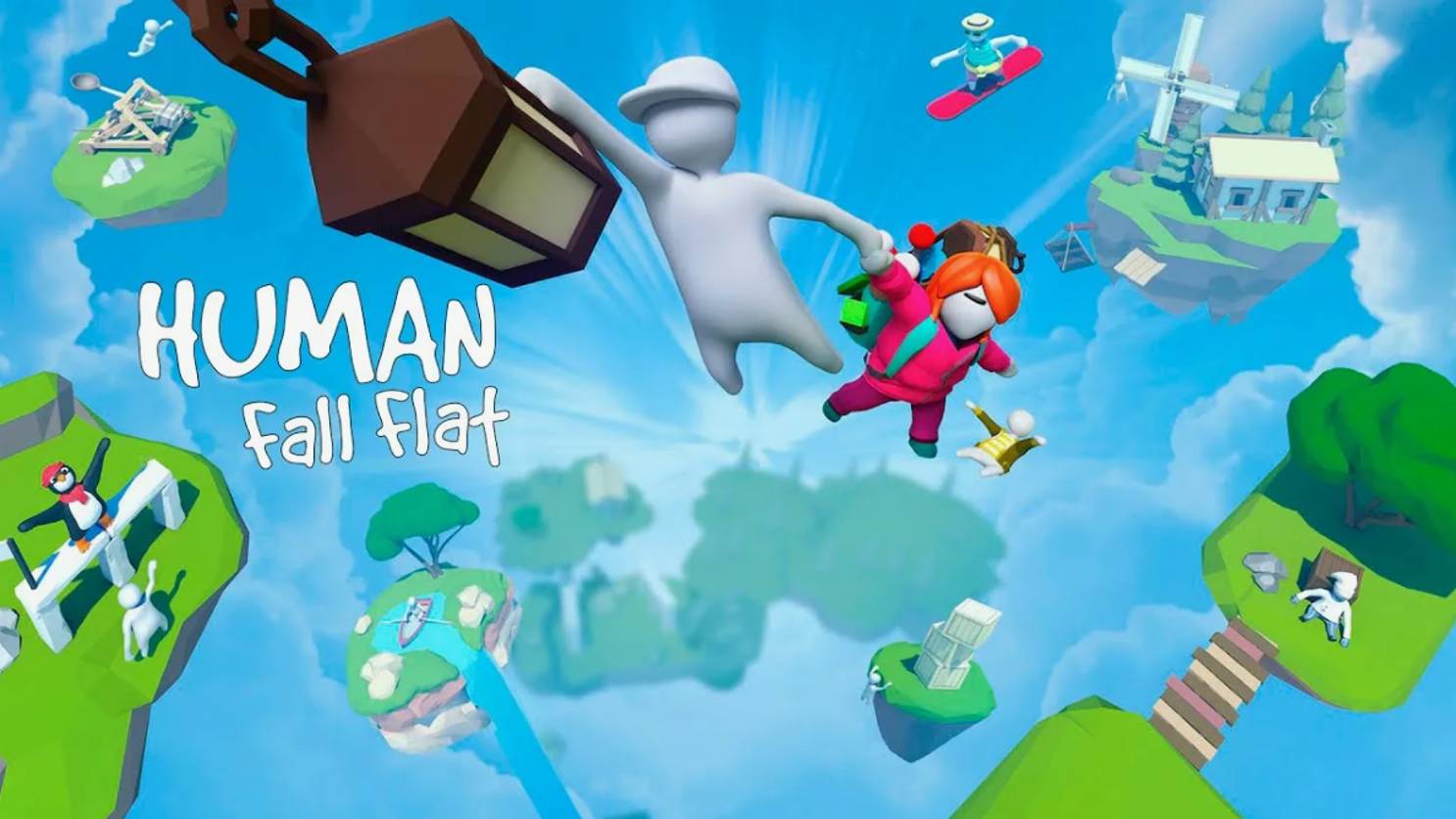 жоско играю в human: fall flat!!! (1 часть)