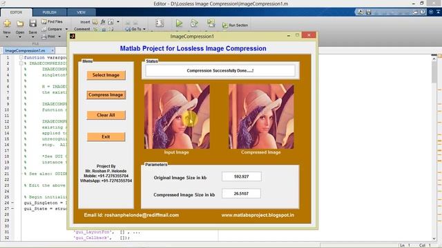 Lossless Image Compression Matlab Project | Medical Image Compression Using Matlab