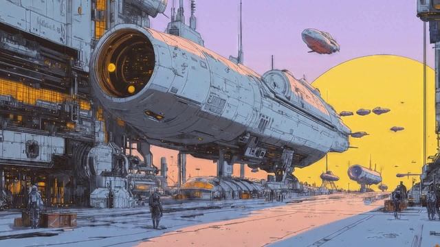 Future Sci Fi Vibes  Chill Space Lo-Fi Beats  Ft. Moebius Art