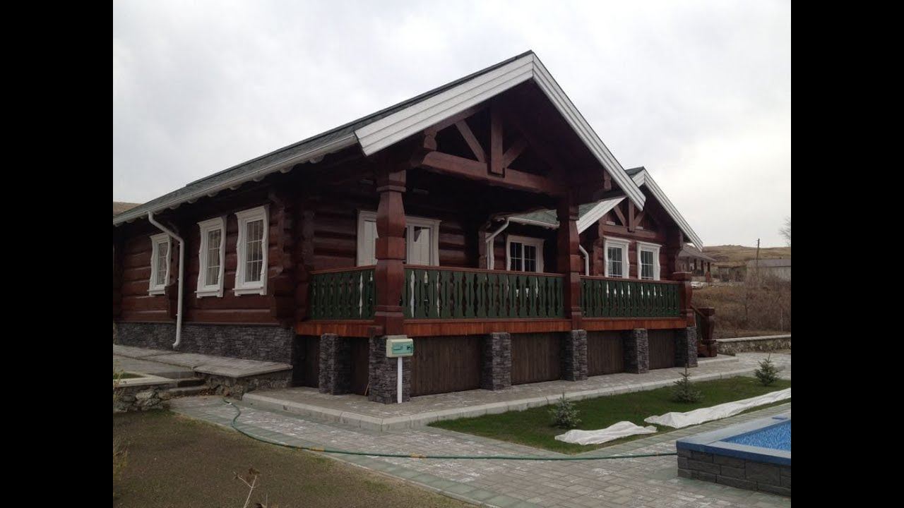Настоящий норвежский дом из лафета под ключ, дом из бревна, дом из кедра, рубленный дом.