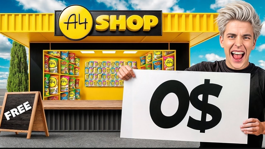 Я открыл БЕСПЛАТНЫЙ МАГАЗИН А4 !