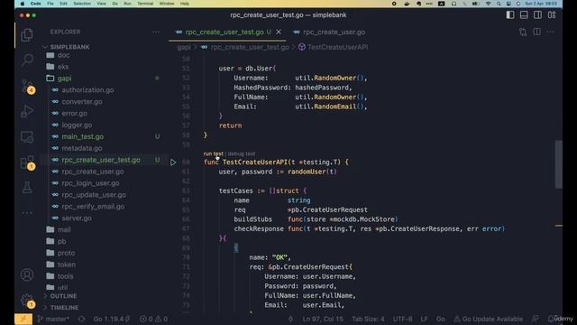 010 Модульное тестирование API gRPC с помощью макета БД и Redis