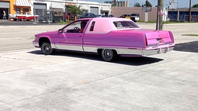 "Miami Pink 2 Door Big Body Cadillac "