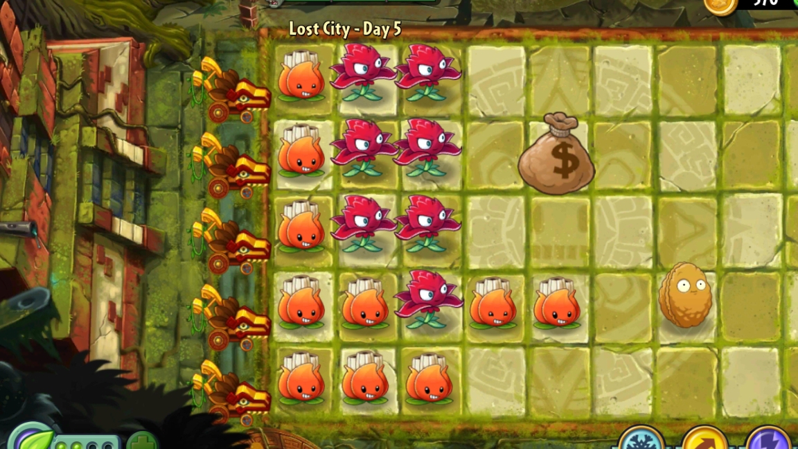 День 5 Затерянный город (Lost City) Plants vs Zombies 2