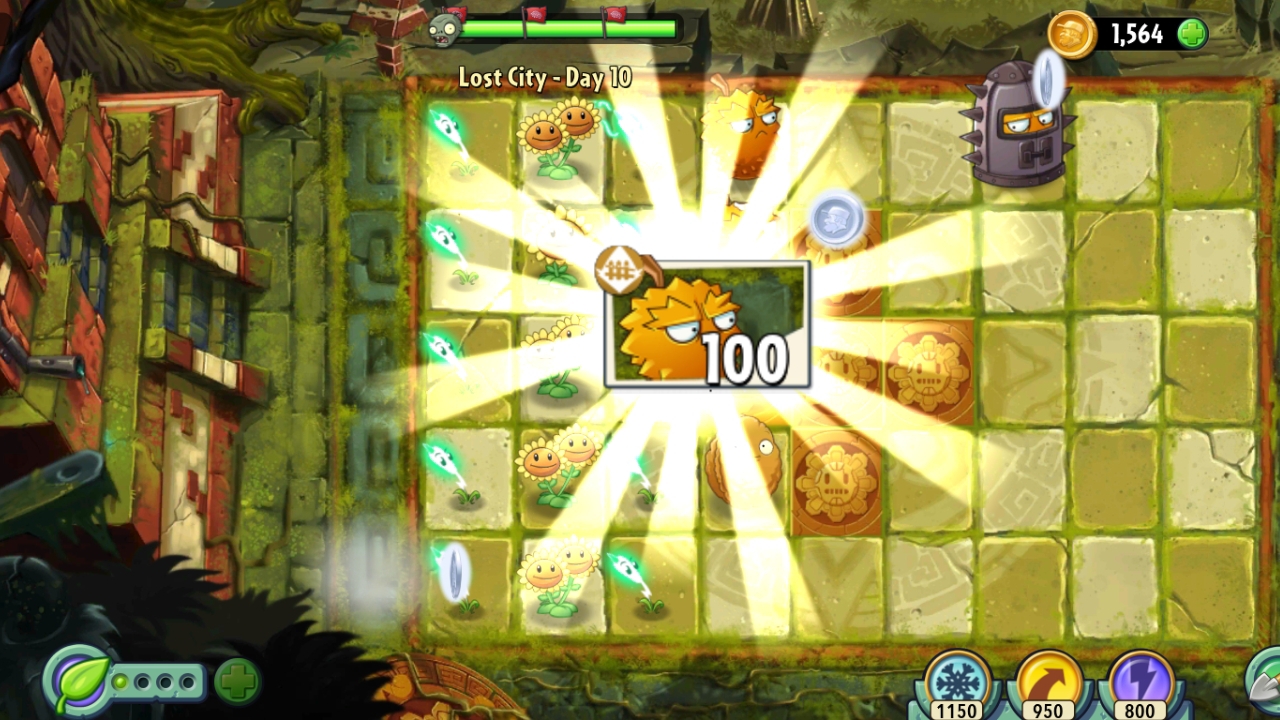 День 10 Затерянный город (Lost City) Plants vs Zombies 2