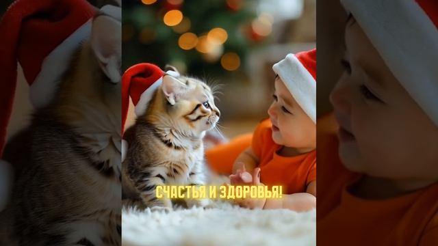 Новогоднее поздравление 2025🌲 Красивое поздравление с Новым годом для друзей и близких! #2025