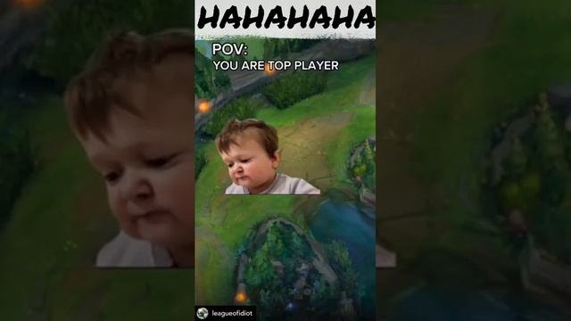 TOP LANER LIFE 😂🤣- Lol Memes #shorts #leagueoflegends #memes