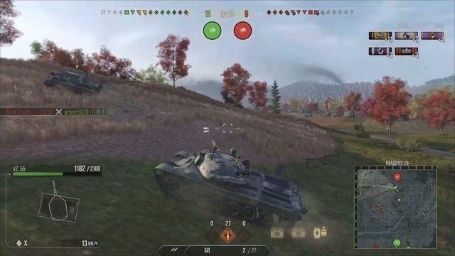 World of Tanks Console VZ. 55 10.2k damage