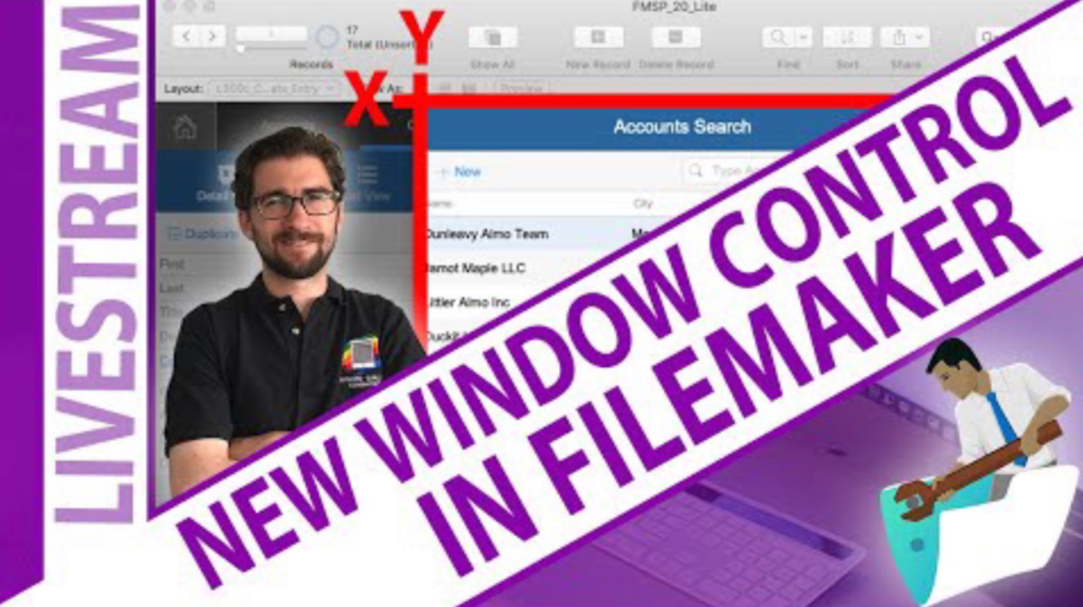 Управление новым окном в Claris FileMaker для начинающих
