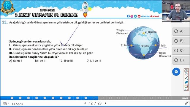 ULTRAFEN 8.Sınıf 61.Deneme soru çözümleri ( 2021-2022 14.Deneme )
