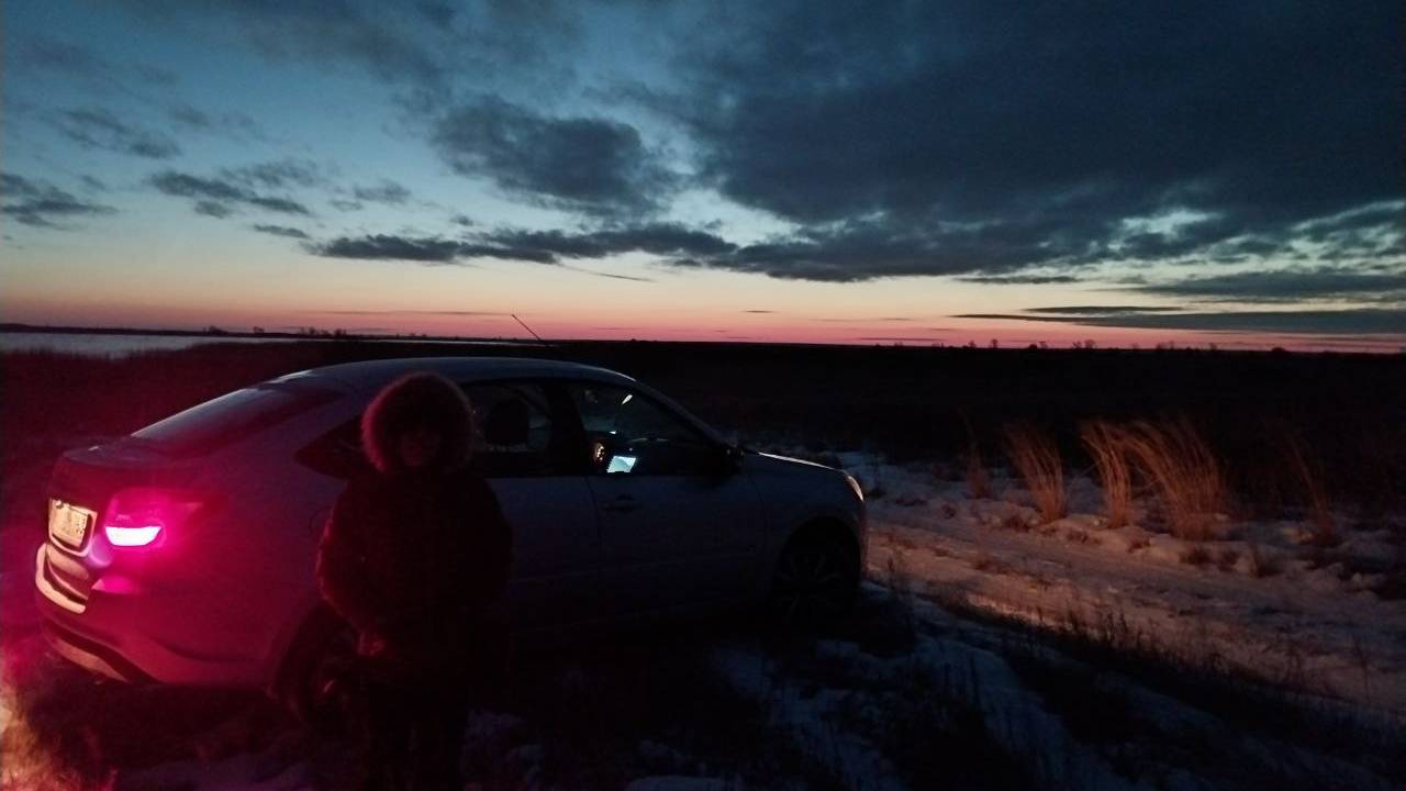 рассвет на Кумакском водохранилище Таймлапс