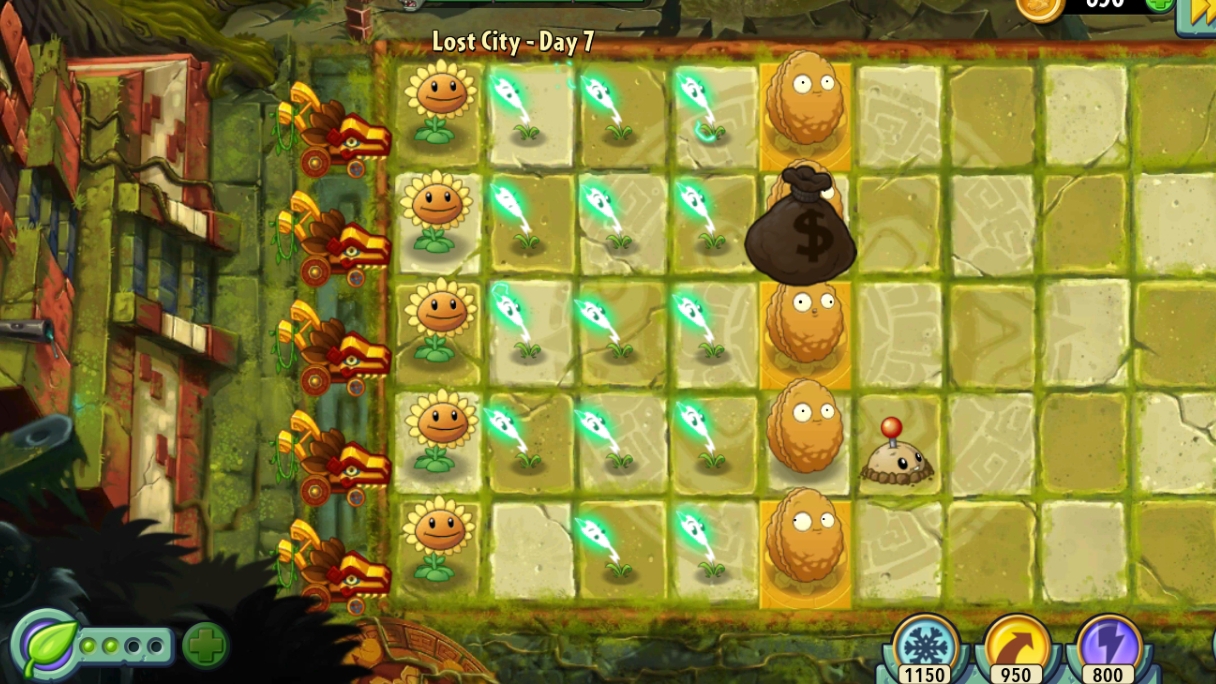 День 7 Затерянный город (Lost City) Plants vs Zombies 2