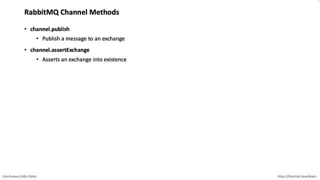 57 - Rabbitmq channel methods