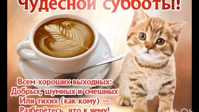 Доброго субботнего утра! Прекрасного дня!