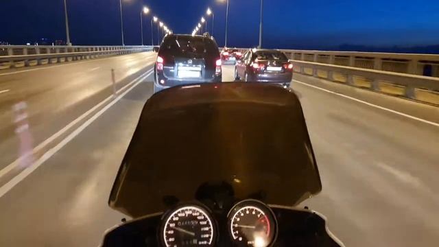 BMW R1100RS, ночная вылазка!