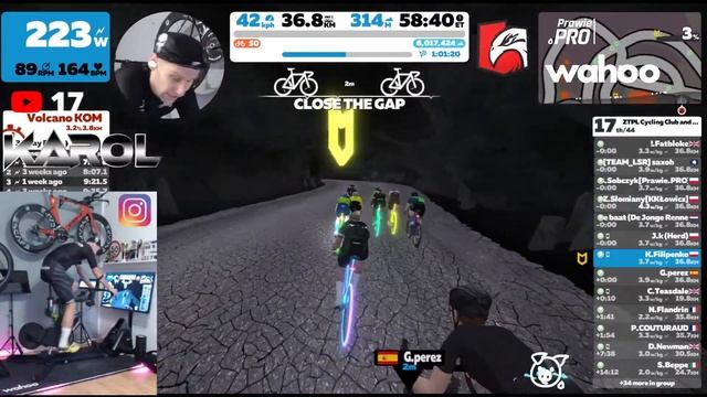 Karol The Classy Rider Tempo Group Ride 🚴🚴🚴💨🔥 #zwift #cycling #kolarstwo