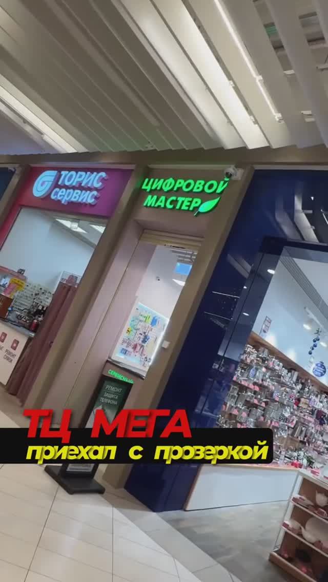 Проверка в ТЦ Мега