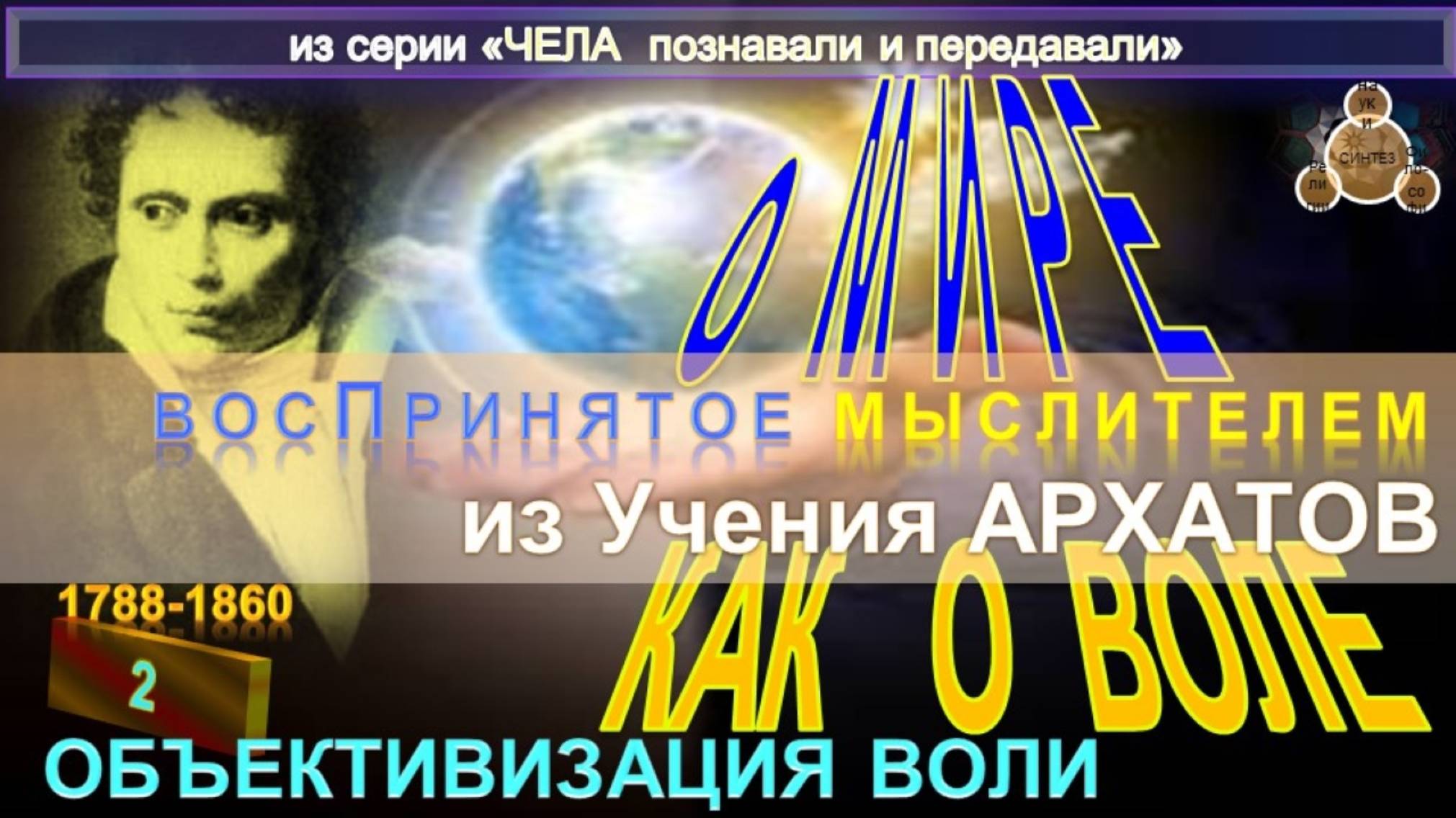 (2) О МИРЕ КАК О ВОЛЕ. Из труда Артура Шопенгауэра (1788-1860) -  О МИРЕ КАК О ВОЛЕ И ПРЕДСТАВЛЕНИИ