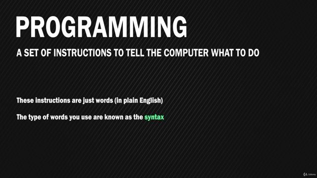 003 Programming - what is it