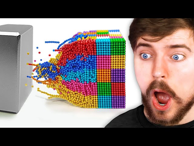 100,000 магнитных шариков в замедленной съемке!