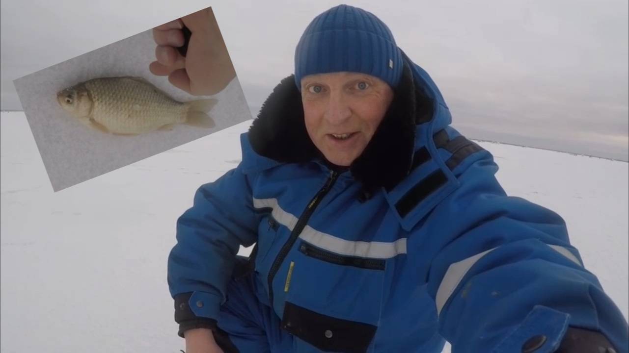 озеро _УЕЛГИ_. Фартануло с первой лунки❗Ловля карася зимой❗.mp4