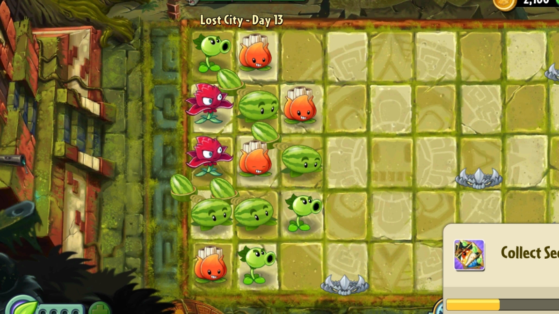 День 13 Затерянный город (Lost City) Plants vs Zombies 2
