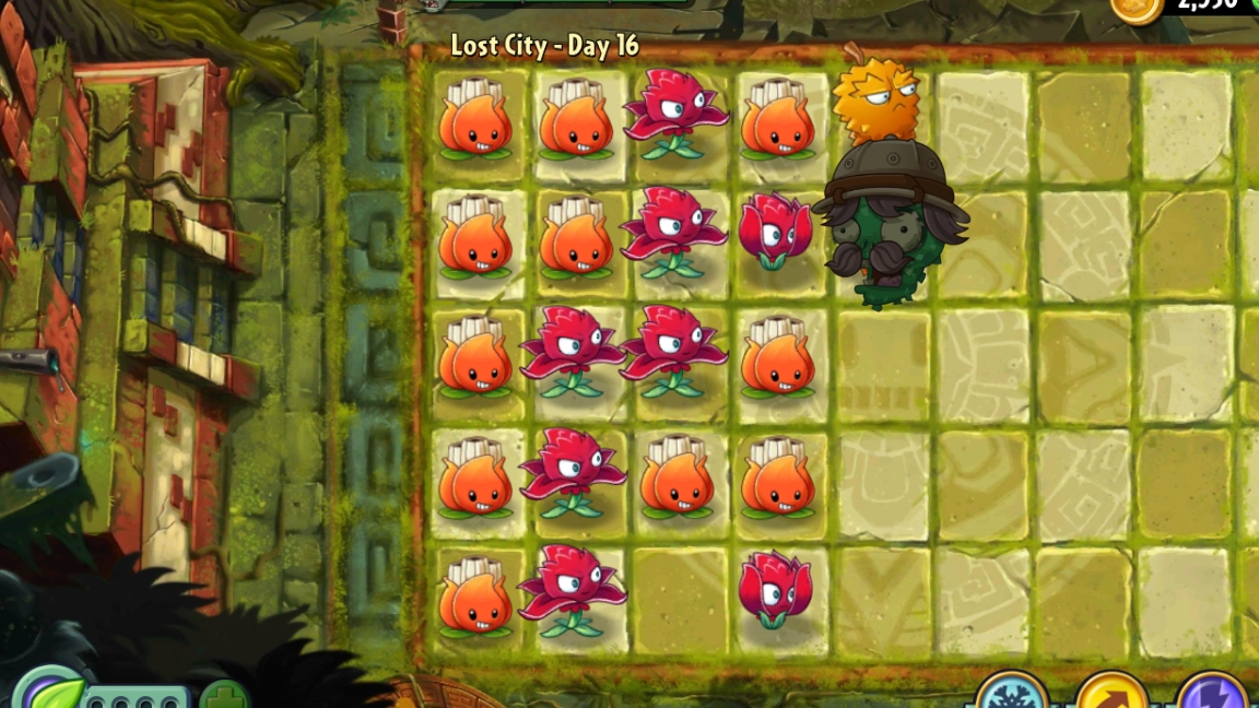 День 16 Затерянный город (Lost City) Plants vs Zombies 2