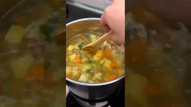 Сливочный суп с лососем😋