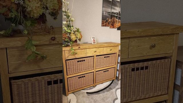 Еще один вариант комода из бумажных трубочек