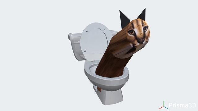 Skibidi cat 3d 2