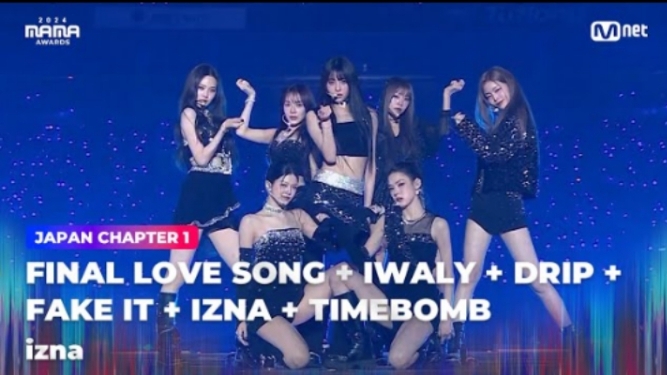 [#2024MAMA] IZNA "FINAL LOVE SONG + IWALY + DRIP + FAKE IT + IZNA + TIMEBOMB" 241122