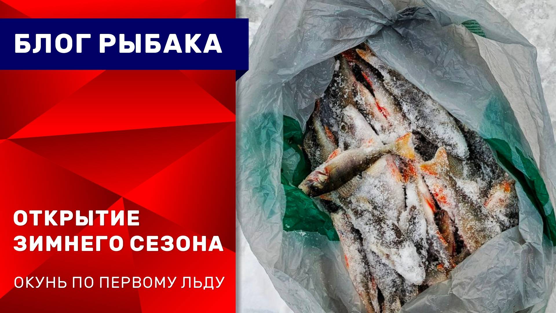 Открытие зимнего сезона. Первый лёд. На зимней рыбалке с сыном.